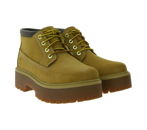 Timberland Heritage zapatos impermeables de piel auténtica para mujer botas chukka sostenibles con plantilla OrthoLite TB0A5RF9231 beige