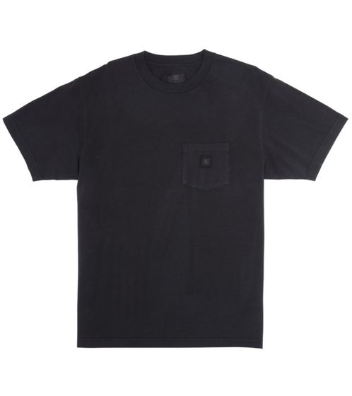 DC 1994 men's cotton shirt, simple short-sleeved shirt with breast pocket ADYKT03204 KJVY Black