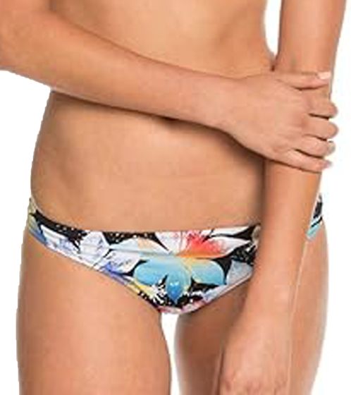 Braguita de bikini de mujer Quiksilver Swim Bottom braguita de baño clásica con estampado floral EQWX403004 KVJ6 negro/colorido