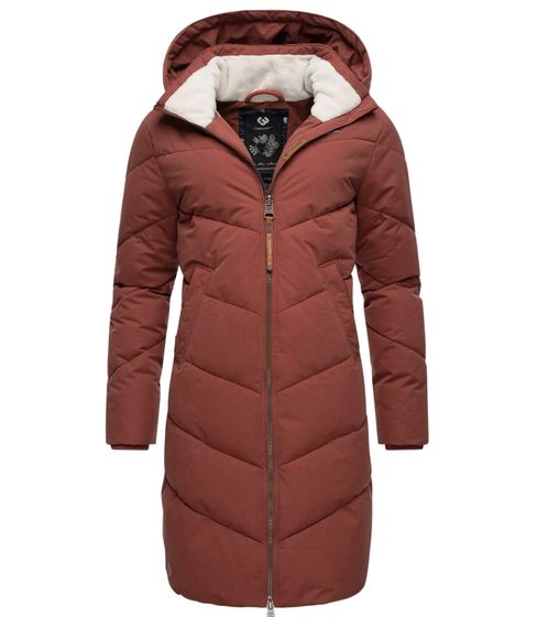 ragwear Rebelka parka de invierno para mujer abrigo de invierno con capucha extraíble 2221-60030 6001 rojo
