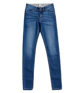 ROXY Stand By You Damen Slim Fit Jeans Mid Waist Baumwoll-Hose ERJDP030225 BMTW Blau