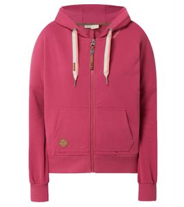 ragwear Gobby Zip Damen Sweat-Jacke nachhaltiges PETA-Approved Sweatshirt mit Kapuze 2211-30037 4037 Pink
