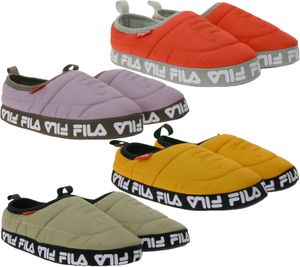 Chaussons FILA Comfider pour femme ou homme chaussons doublés en rouge, violet, orange ou beige