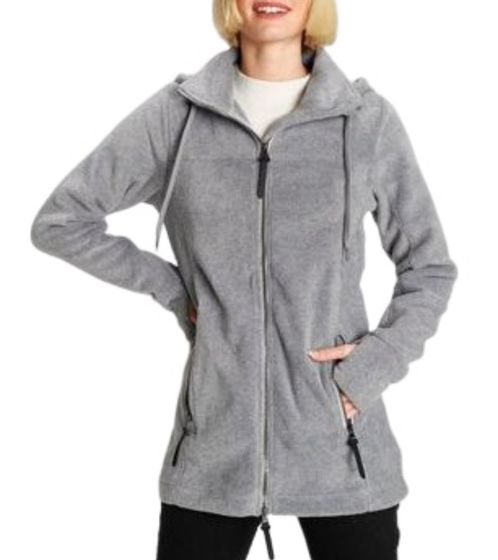 ALPENBLITZ Chaqueta polar para mujer, chaqueta de entretiempo deportiva para mujer de forro polar cálido y transpirable 68287449 gris