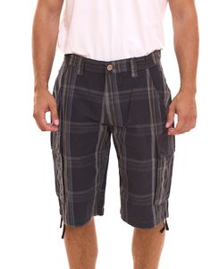 Pantaloni cargo da uomo AjC a quadri pantaloncini estivi pantaloni corti 69368115 nero/grigio
