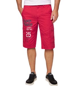 CAMP DAVID Cargo Bermudas fashionable shorts for men with front print 10853607 red
