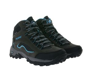 POLARINO Visionary chaussures de randonnée hydrofuges pour femmes, bottes de trekking fonctionnelles 58032052 gris/bleu