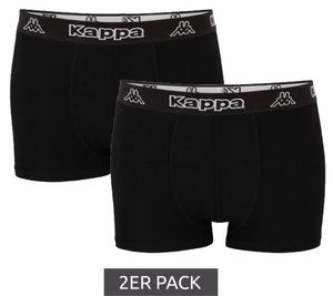 Pack of 2 Kappa men's boxer shorts stylish underpants 351K1JW AEB black/white