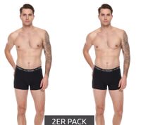 Pack of 2 Kappa men's boxer shorts stylish underpants 351K1JW AEB black/white Pack of 2 Kappa men's boxer shorts stylish underpants 351K1JW AEB black/white