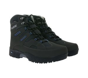 POLARINO Flake Mid Zapatos de senderismo para hombre repelentes al agua, botas de trekking funcionales 500758 gris