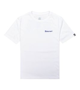 ELEMENT Joint 2.0 children's round-neck shirt made of organic cotton, simple summer T-shirt F1SSK7 ELF2-3904 white
