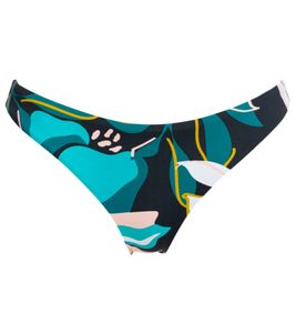 ROXY Beach Classics bas de bikini pour femme à imprimé floral all-over bas de bikini ERJX404205 KVJ8 noir/coloré