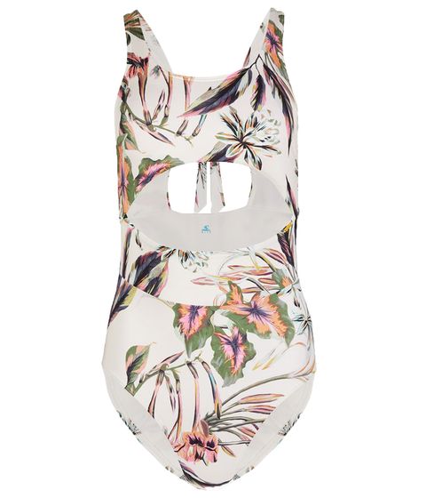 O´NEILL women's swimsuit with cut outs, swimwear with all-over floral print 1A8204 1960 beige/green/pink
