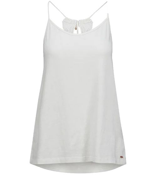 O`NEILL Ava Beach Tank Top camicia da donna in cotone con retro stravagante 1A6922 1030 bianco-crema