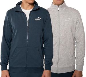 PUMA Men Ess 2 Col Track Jacket veste de survêtement durable pour hommes veste d'entraînement coton 679632 gris ou bleu