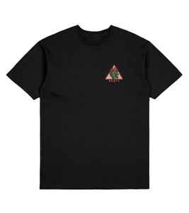 BRIXTON Puff S/S Camiseta estándar para hombre con estampado grande Camisa de algodón 16746 Negro