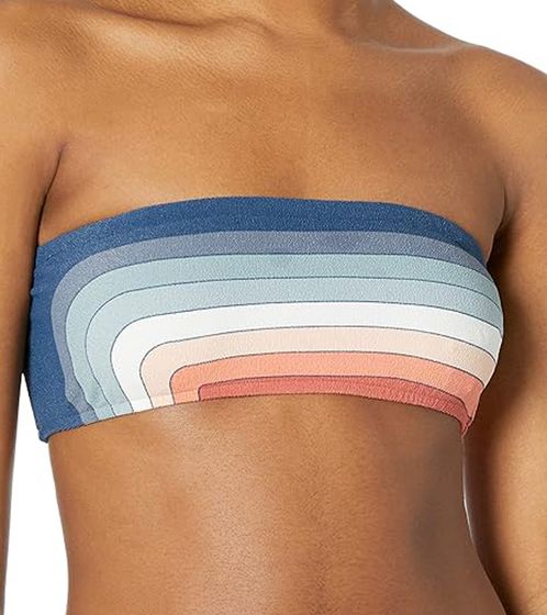 RIP CURL Keep on Surfin Top de bikini para mujer con tirantes extraíbles Bikini bandeau Bañador GSIOA9 SS20 Azul/Colorido