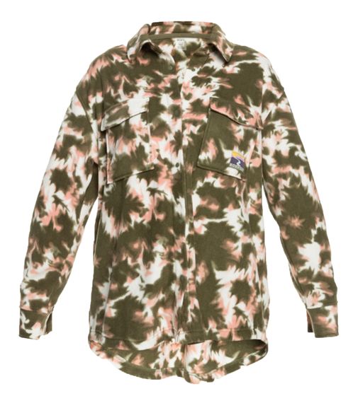 ROXY Because The Night women's long-sleeved blouse, sustainable overshirt ERJPF03115 TPC6 green/multi-colored