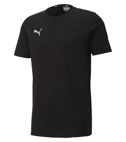 PUMA TeamGoal 23 T-shirt da uomo casual con stampa logo Maglia in cotone Calcio 656578 03 Nero