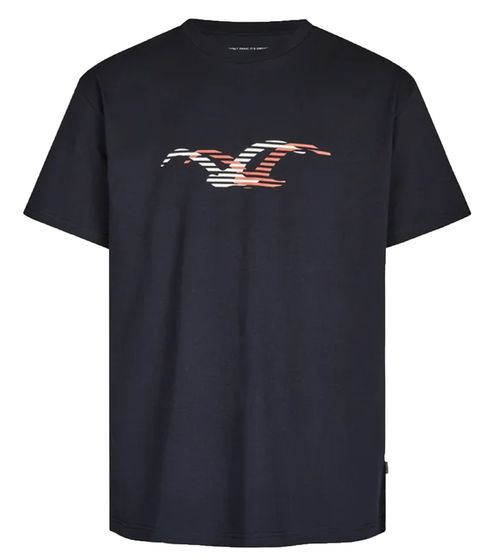 Cleptomanicx Shifting Seagull camiseta de hombre camisa de algodón de moda boxy fit CXTSSHIMO azul