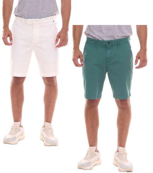 Gaastra Nantes pantalones cortos de algodón para hombre pantalones de verano pantalones cortos chinos pantalones cortos 356190241 blanco o verde