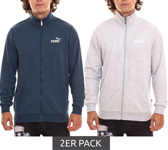 2 pack PUMA Men Ess 2 Col Track Jacket sustainable men s sweat jacket training jacket cotton