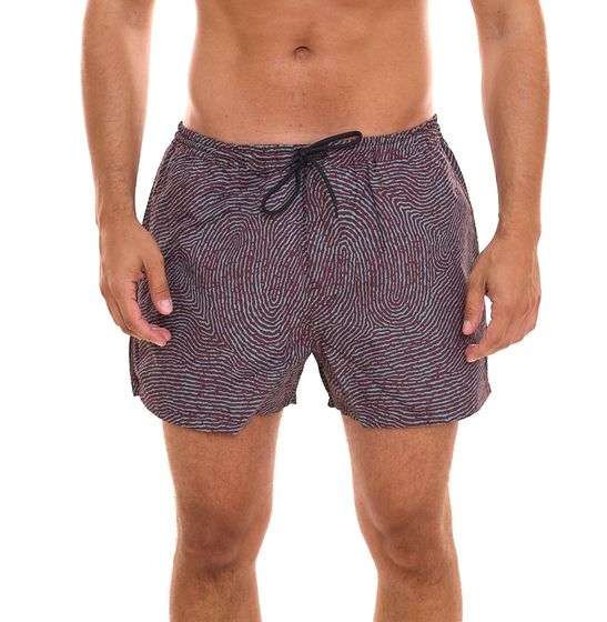 Pantaloncini da bagno da uomo Cleptomanicx Resort Short Pantaloni da nuoto ad asciugatura rapida CXPSRESOS Bordeaux/Blu