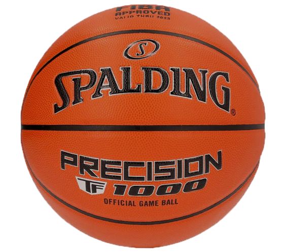 SPALDING PRECISION TF-1000 Basketball für Indoor empfohlen Größe 6 Sport-Ausrüstung Braun/Schwarz