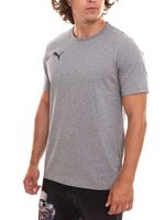 Pack de 3 chemises décontractées en coton pour hommes Puma TeamGOAL 23 avec logo brodé, t-shirts simples en rouge, gris, vert, blanc ou bleu clair