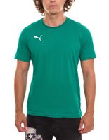 Pack de 3 chemises décontractées en coton pour hommes Puma TeamGOAL 23 avec logo brodé, t-shirts simples en rouge, gris, vert, blanc ou bleu clair
