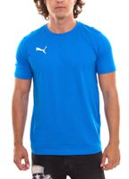 Pack de 3 chemises décontractées en coton pour hommes Puma TeamGOAL 23 avec logo brodé, t-shirts simples en rouge, gris, vert, blanc ou bleu clair