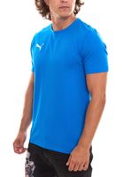 Pack de 3 chemises décontractées en coton pour hommes Puma TeamGOAL 23 avec logo brodé, t-shirts simples en rouge, gris, vert, blanc ou bleu clair