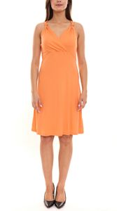 Laura Scott Mini-Kleid ärmelloses Damen Sommerkleid mit Knotendetails 15479965 Orange