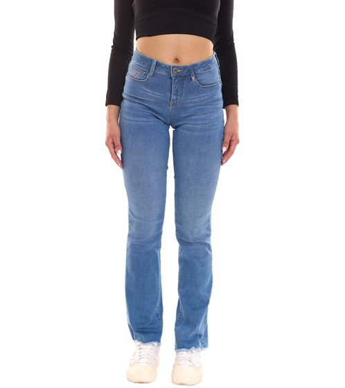 ALIFE AND KICKIN NualaAK pantaloni jeans a vita media da donna in cotone pantaloni bootcut 81332265 blu