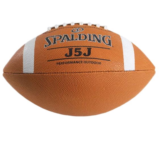 SPALDING J5J Equipo deportivo de fútbol americano de cuero compuesto 72-656Z Marrón