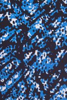 Tamaris women's short-sleeved blouse with all-over pattern, sleeveless summer shirt, yellow, black/blue or blue/purple