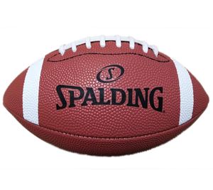 SPALDING Mini balón de fútbol americano de piel sintética, equipamiento deportivo de pelota deportiva 72-700 marrón