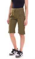 PLEASE Damen Stoff-Shorts kurze Hose mit Bindeband Bermuda Sommer-Hose Rot, Weiß oder Khaki PLEASE Damen Stoff-Shorts kurze Hose mit Bindeband Bermuda Sommer-Hose Rot, Weiß oder Khaki