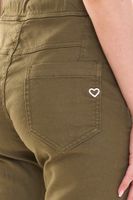 PLEASE Damen Stoff-Shorts kurze Hose mit Bindeband Bermuda Sommer-Hose Rot, Weiß oder Khaki PLEASE Damen Stoff-Shorts kurze Hose mit Bindeband Bermuda Sommer-Hose Rot, Weiß oder Khaki