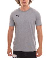 Pack de 6 chemises décontractées en coton pour hommes Puma TeamGOAL 23 avec logo brodé, t-shirts simples en rouge, gris, vert, blanc ou bleu clair