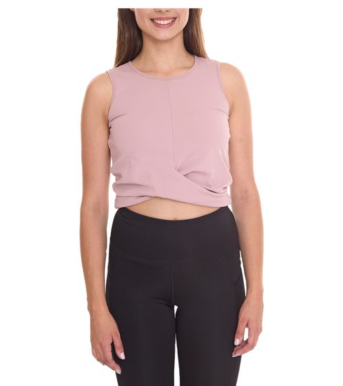 OXIDE Damen Sport-Top Crop-Top Sommer-Top Tank-Top Sport-Ausrüstung 7451183 Altrosa