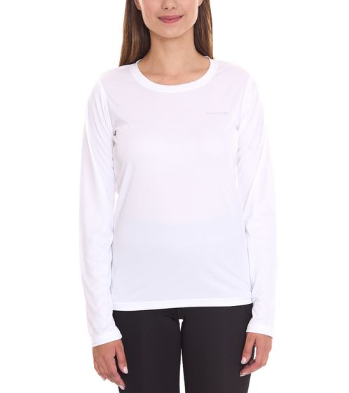 Jersey deportivo de mujer OXIDE, manga larga fina con pequeño estampado frontal, equipamiento deportivo 7457185 blanco