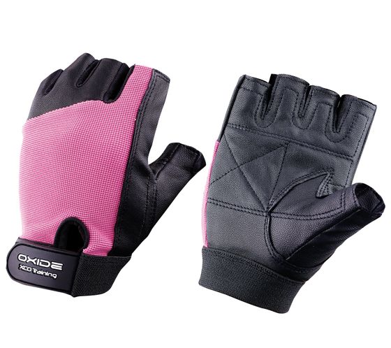 OXIDE XCO gants de sport, gants de fitness avec fermeture Velcro, gants pour doigts 3994006 noir/rose