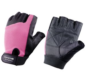 OXIDE XCO Sport-Handschuhe Fitness-Handschuhe mit Klettverschluss Finger-Handschuhe 3994006 Schwarz/Pink