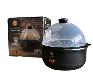 Cuociuova elettrico KOCHWERK per 7 uova, aiuto da cucina, utensili da cucina, sigillo TÜV SÜD, nero/bianco