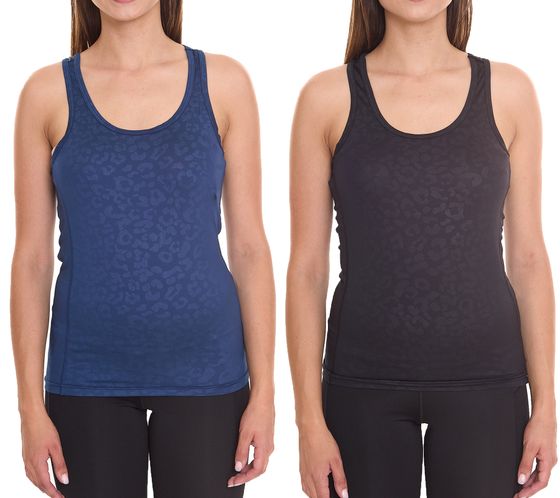 OXIDE XCO women's sports top with all-over leopard print summer top tank top sports equipment 7451180 blue or black