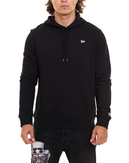 NEW ERA Herren Baumwoll-Pullover mit kleiner Logo Stickerei Hoodie Kapuzen-Pullover 12511144 Schwarz