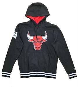 NEW ERA NEW ERA NFL HOODY Chicago Bulls Maglia da uomo in cotone con cappuccio Pullover con cappuccio 12653598 Nero