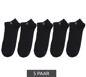 5 pairs of Pierre Cardin sneaker socks with cotton content, elastic socks in a value pack PC 0372 Black