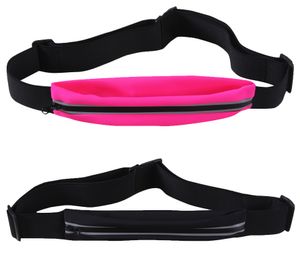 OXIDE Marsupio cintura da corsa cintura sportiva impermeabile con elementi riflettenti borsa da allenamento 3998002 Nero o rosa neon
